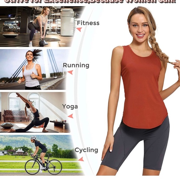 Workout Tops for Women with Crossover sexy back design ( brand new in package ) - Picture 5 of 6